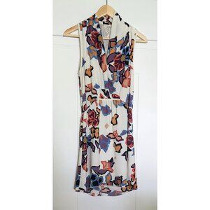 Aritzia Wilfred Abstract Floral Sabine Sleeveless Dress Size S